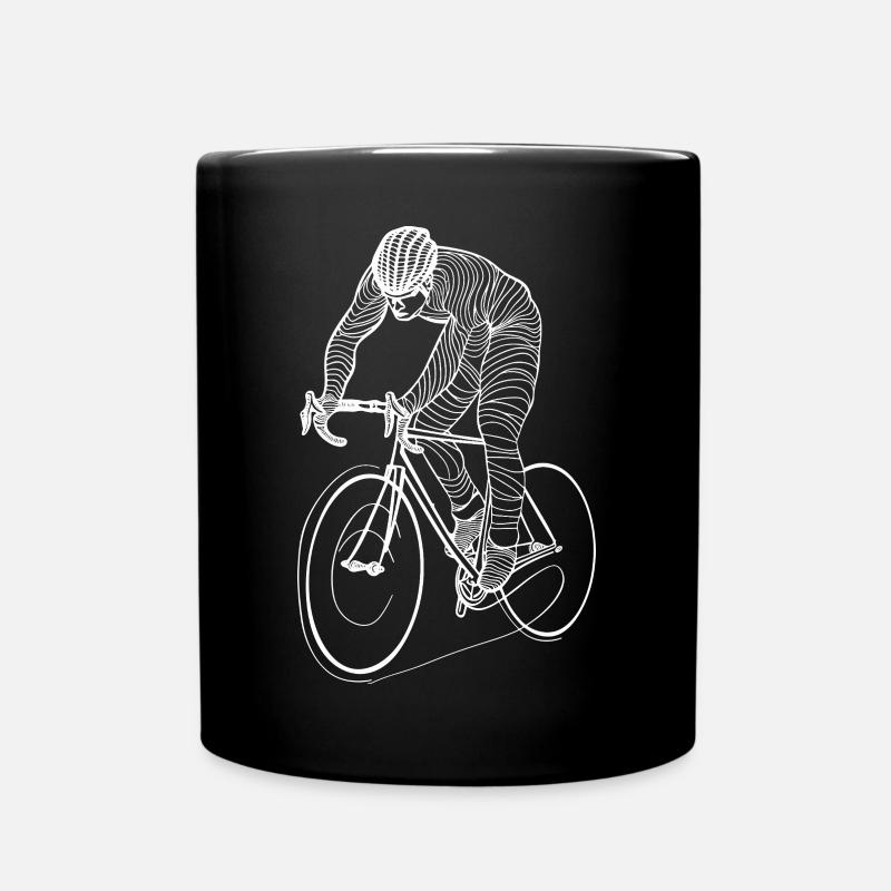 Cyclist - Full Colour Mug - black