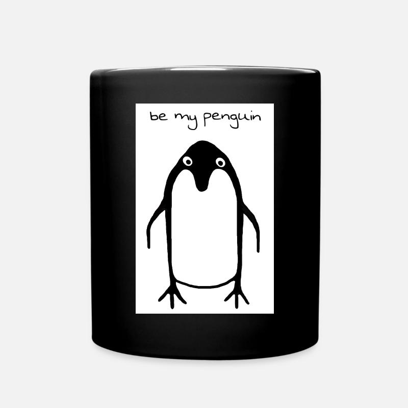 Be My Penguin Penguin Dessin - Mug uni - noir