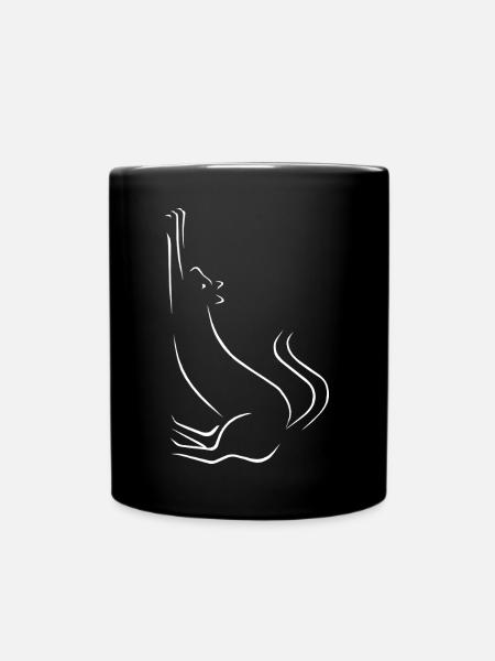 Cat - Full Colour Mug - black