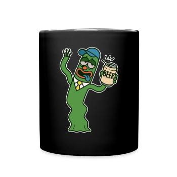 Wobbly-wobbly beer can comrade - Full Colour Mug - black - Front