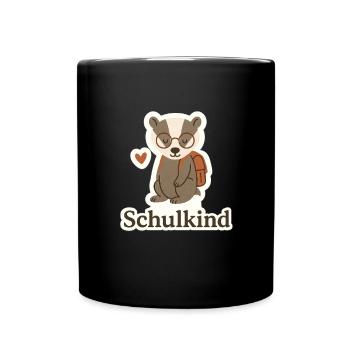 Schulkind - Tasse einfarbig - Schwarz - Vorne