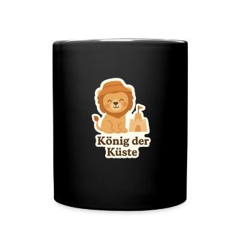 König der Küste - Tasse einfarbig - Schwarz - Vorne