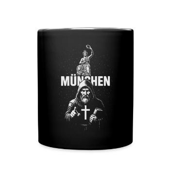Mönch von München - Tasse einfarbig - Schwarz - Vorne