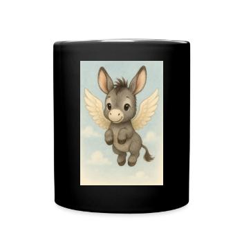 Mouche - Mug uni - noir - Devant