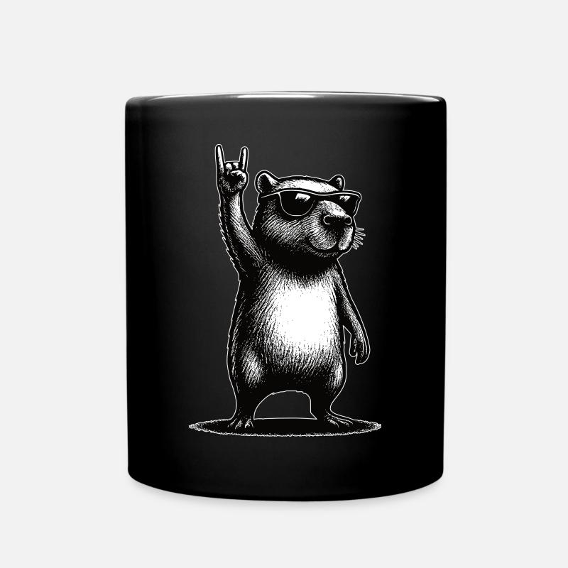 Capybara des rochers - Mug uni - noir