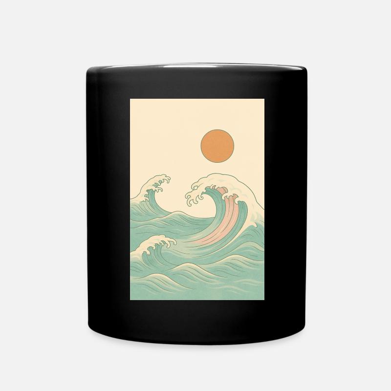 Une photo estivale au bord de la mer - Mug uni - noir