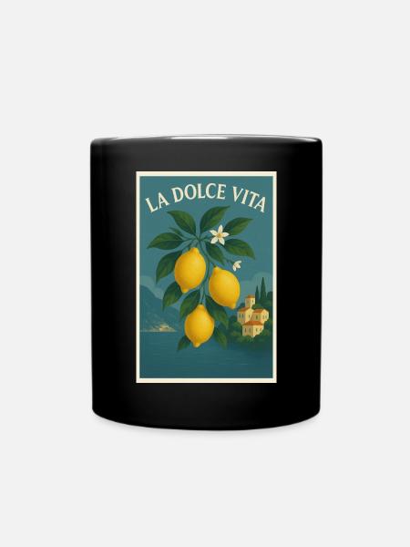 La Dolce Vita - Tasse einfarbig - Schwarz