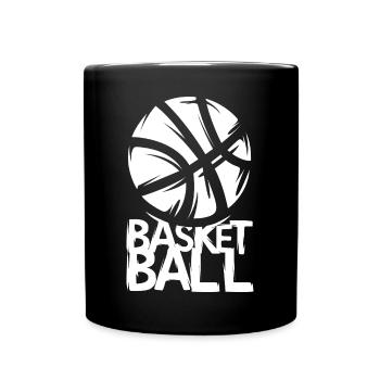 Graphismes de basket-ball – Sports Design - Mug uni - noir - Devant