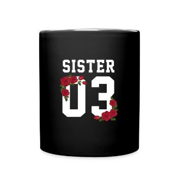 Soeur yolo famille meilleurs amis bestie love - Mug uni - noir - Devant