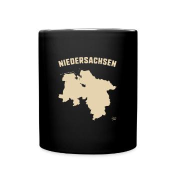 Niedersachsen Deutschland w - Tasse einfarbig - Schwarz - Vorne