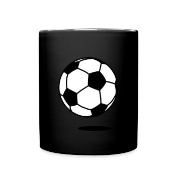 football with shadow / ball with shadow 2c - Mug uni - noir - Devant