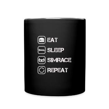 The Simrace gift for Sim Racing fans - Full Colour Mug - black - Front