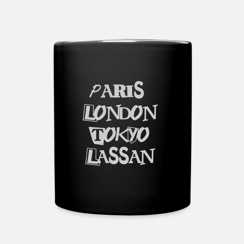 Paris-London-Tokyo-Lassan Weltstädte ;-) - Tasse einfarbig - Schwarz