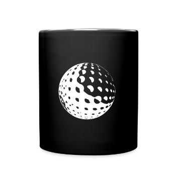 Golf - Tasse einfarbig - Schwarz - Vorne