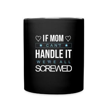 best mom beste mama mutter supermama - Tasse einfarbig - Schwarz - Vorne