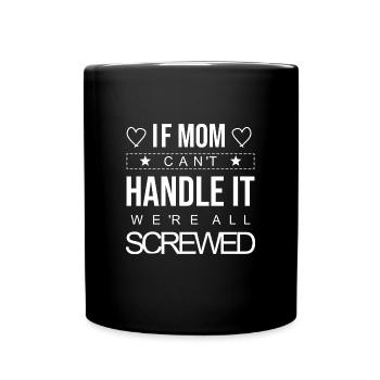 best mom beste mama mutter supermama - Tasse einfarbig - Schwarz - Vorne