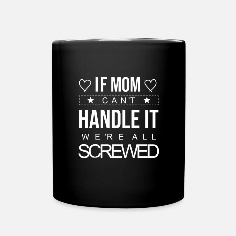best mom beste mama mutter supermama - Tasse einfarbig - Schwarz