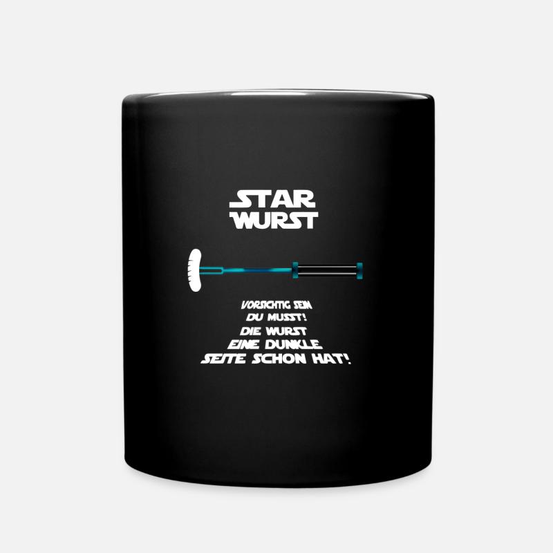 Star Wurst - Tasse einfarbig - Schwarz