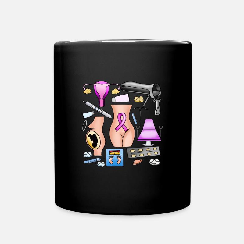 Frauenarzt - Tasse einfarbig - Schwarz