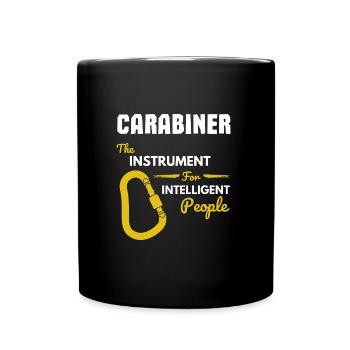 Trad Climbing Rock Climbing - Full Colour Mug - black - Front