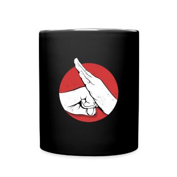 Kung Fu - Tasse einfarbig - Schwarz - Vorne