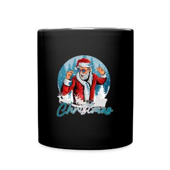 Christmas Groove - Tasse einfarbig - Schwarz - Vorne