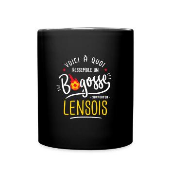 football lens bogosse foot supporter lensois - Mug uni - noir - Devant