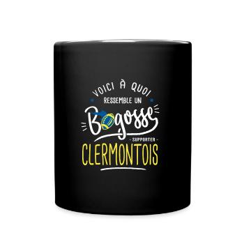rugby clermont bogosse supporter clermontois - Mug uni - noir - Devant