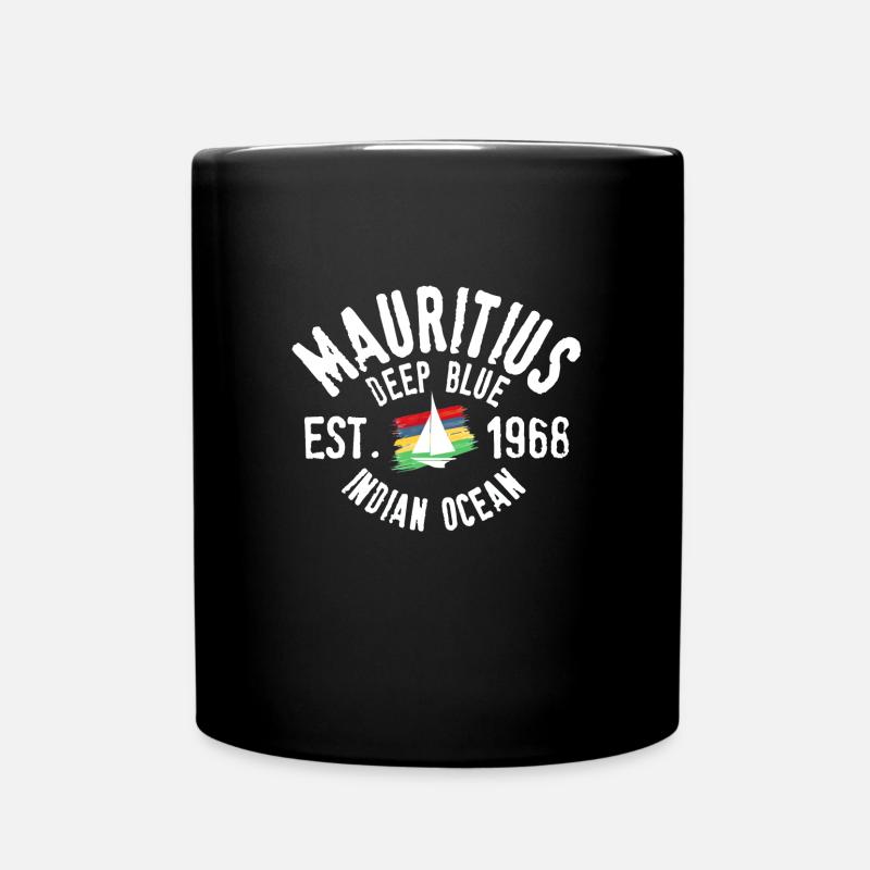 Mauritius deep blue - Mug uni - noir