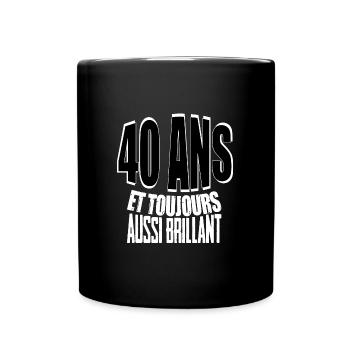 40 ans maillot anniversaire cadeau homme humour - Mug uni - noir - Devant