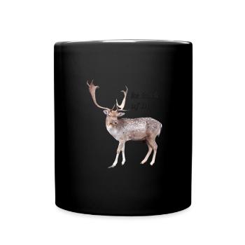 Ke Bock uf Di - Tasse einfarbig - Schwarz - Vorne