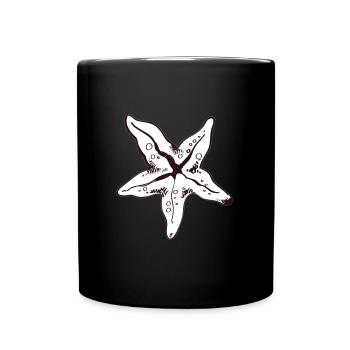 Seestern - Tasse einfarbig - Schwarz - Vorne