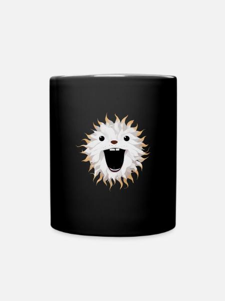 lion soleil - Mug uni - noir