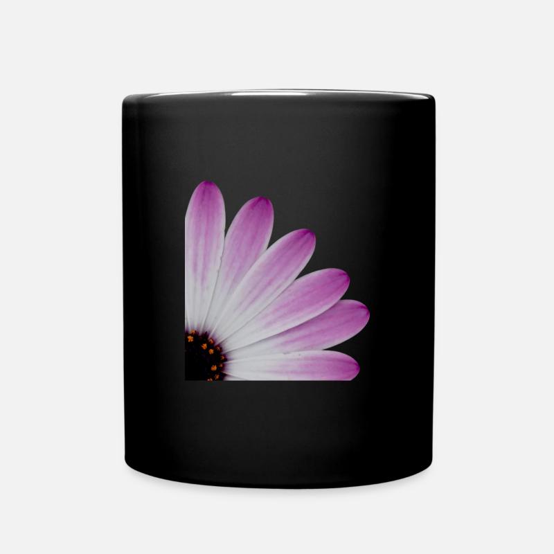 Viertelblüte - Tasse einfarbig - Schwarz