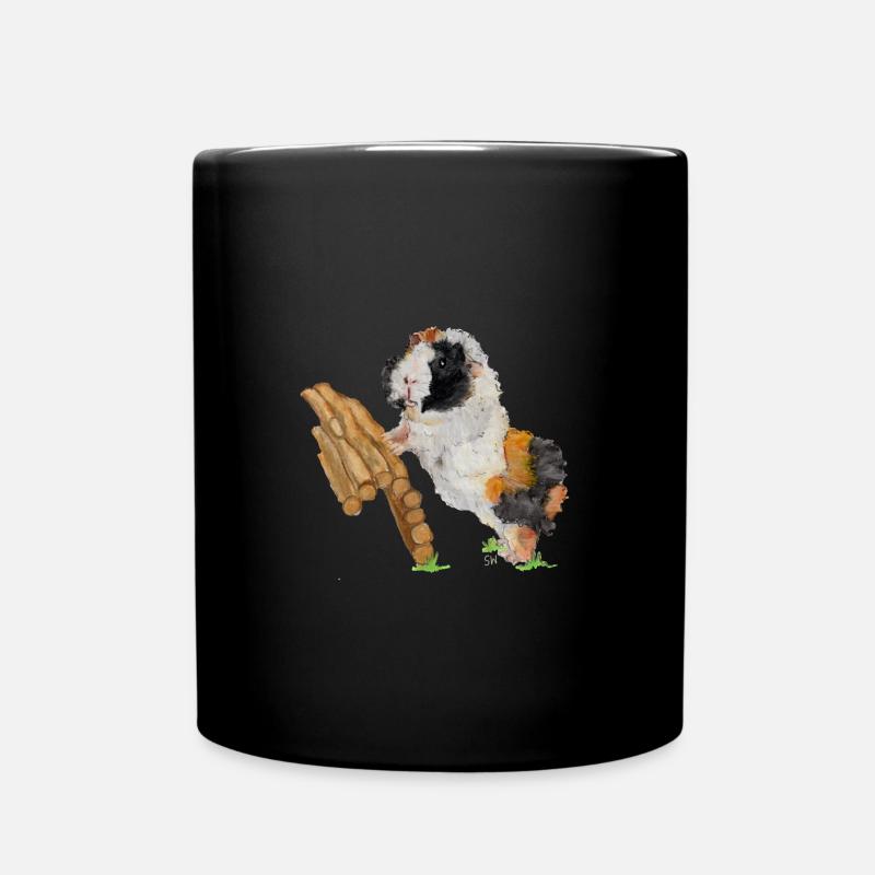 Meerschweinchen - Tasse einfarbig - Schwarz