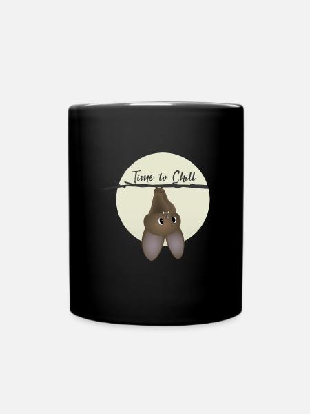 Chauve-souris - Il est temps de se détendre - Mug uni - noir
