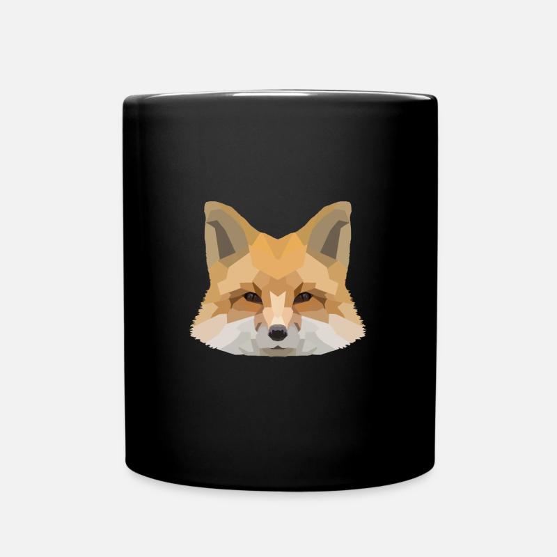 Fox Head - Full Colour Mug - black