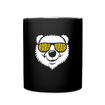 Papa Ours - Fête des Pères - Cadeau - Mug uni - noir - Devant