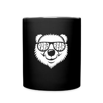Papa Ours - Fête des Pères - Cadeau - Mug uni - noir - Devant