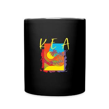 Kea Yellow - Tasse einfarbig - Schwarz - Vorne