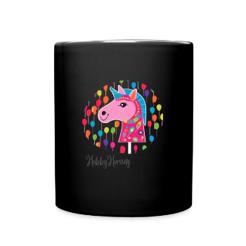 Hobby Horsing Liebligsshirt - Tasse einfarbig - Schwarz - Vorne