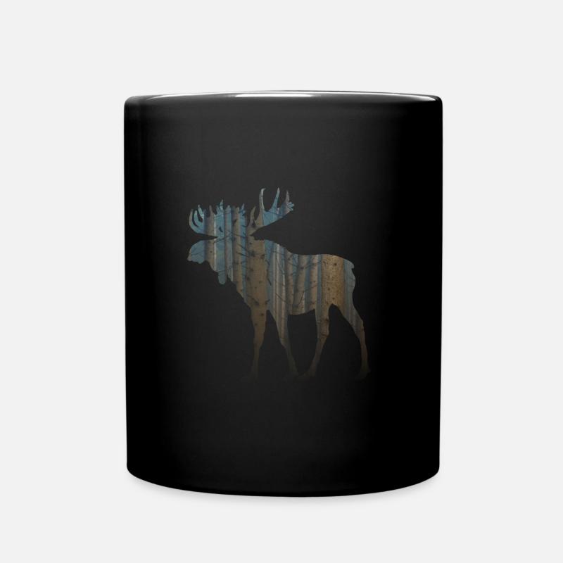 Élan de forêt - Mug uni - noir
