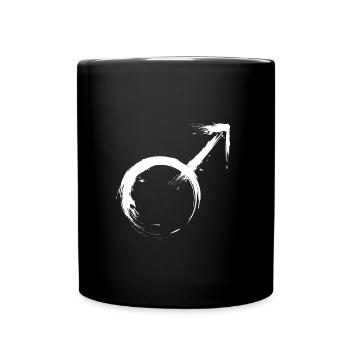 Männliches Geschlechtssymbol Symbol Vektor - Full Colour Mug - black - Front