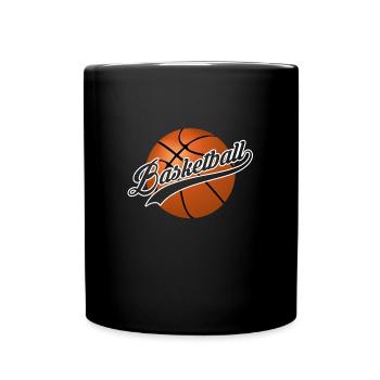 Basketball Team Sport lettering - Full Colour Mug - black - Front