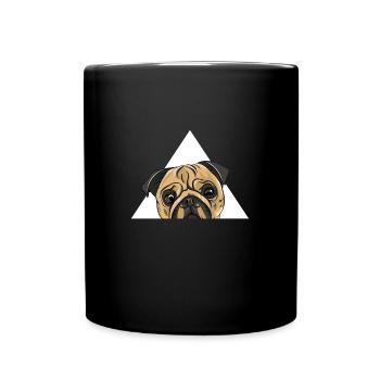 Pug Triangle Pug Dog Chien - Mug uni - noir - Devant