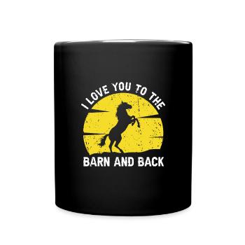 Drôle de cheval Sports équestres Chevaux Dictons Cadeau - Mug uni - noir - Devant