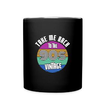 Né dans les années 90 - Mug uni - noir - Devant