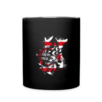Free Northern Cyprus,freiheit,griechen,tauben - Tasse einfarbig - Schwarz - Vorne