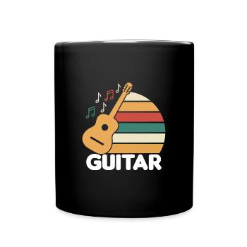 Learn to play the guitar - Full Colour Mug - black - Front