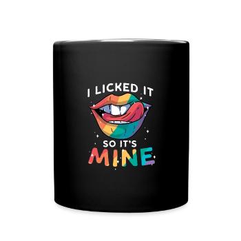Schwule LGBT Pride Gay Rainbow Flag - Tasse einfarbig - Schwarz - Vorne